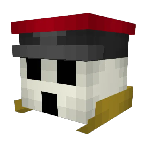 Master_Red06 Minecraft avatar head, 3D render