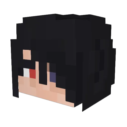 Master_Sasuke Minecraft avatar head, 3D render