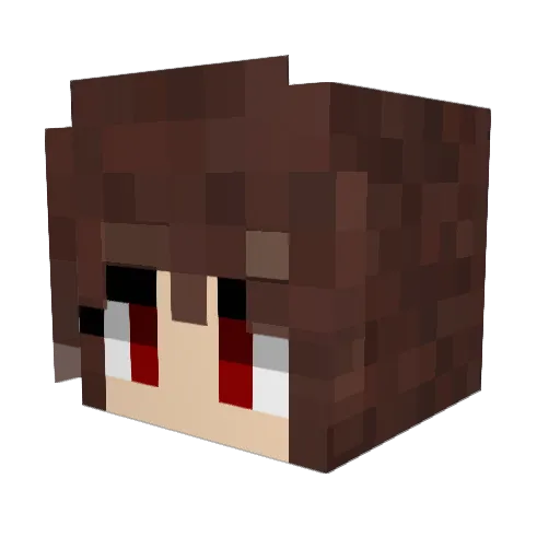 Master_Sengoku Minecraft avatar head, 3D render