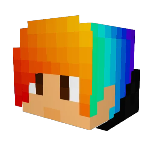 Master_W0lf Minecraft avatar head, 3D render