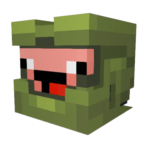 Master__Cheif Minecraft avatar head, 3D render