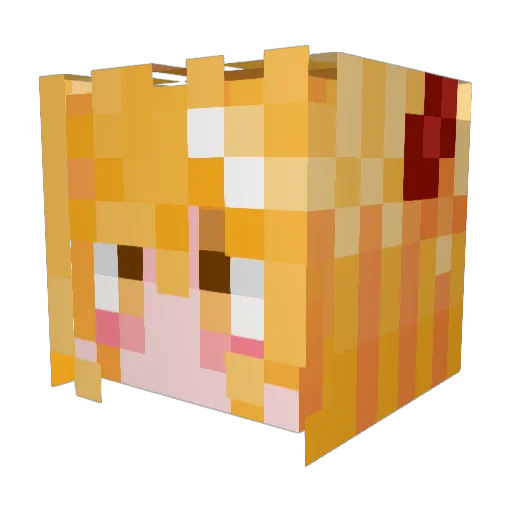 Master__Lu Minecraft avatar head, 3D render