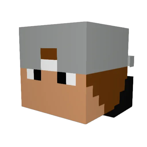 Master_craft_46 Minecraft avatar head, 3D render
