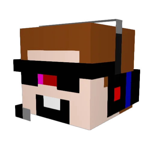 Master_kumacha Minecraft avatar head, 3D render