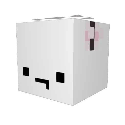 Masterb1aster Minecraft avatar head, 3D render