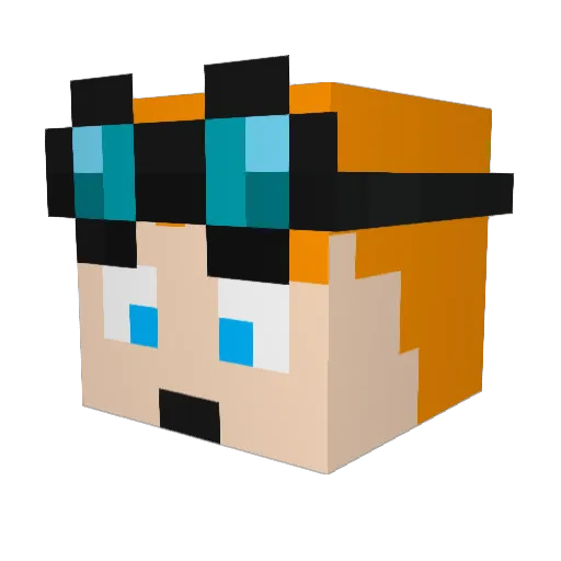 Masterconstar25 Minecraft avatar head, 3D render