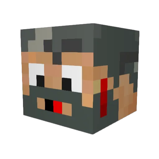Masterdonut31 Minecraft avatar head, 3D render