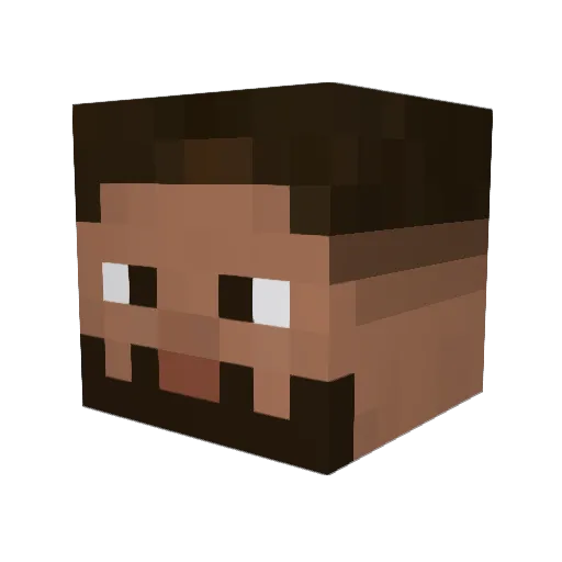 Masterfa12000 Minecraft avatar head, 3D render
