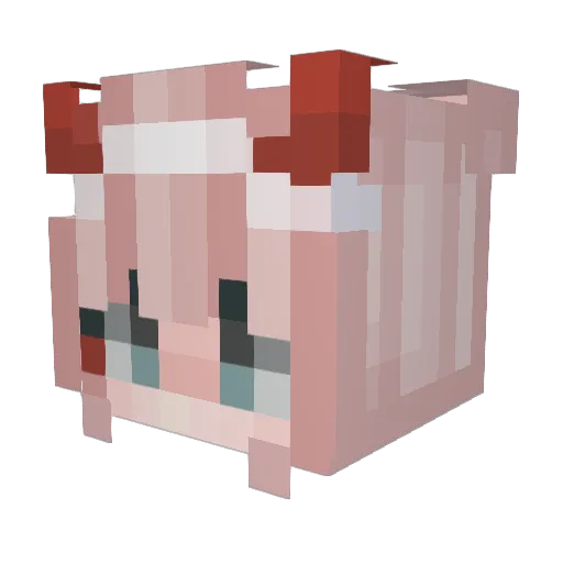 Masterfredric Minecraft avatar head, 3D render