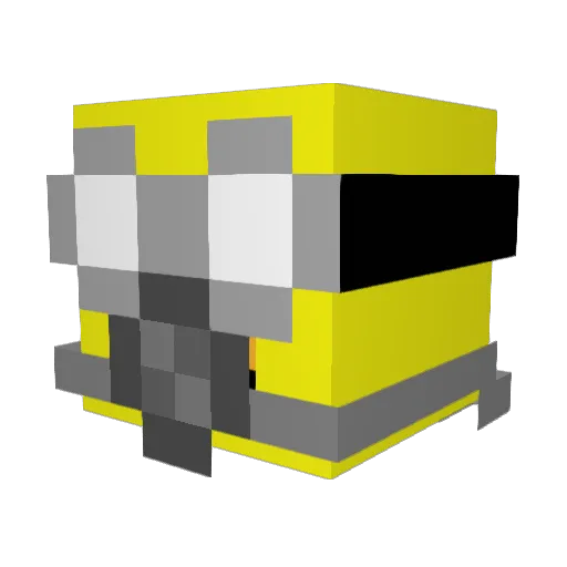 Masterfu1 Minecraft avatar head, 3D render