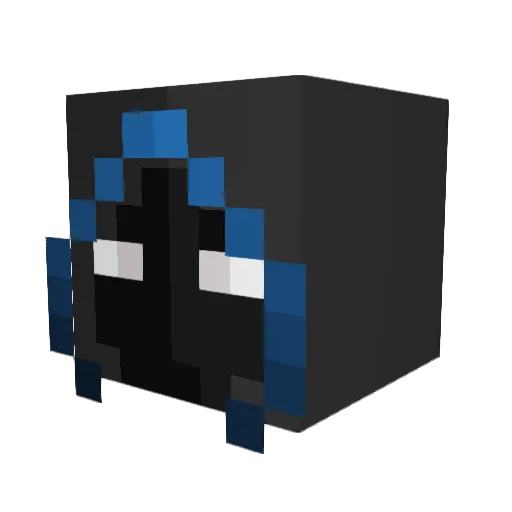 Masterkekss Minecraft avatar head, 3D render