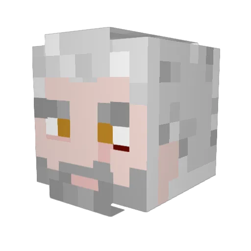 Mastermind8030 Minecraft avatar head, 3D render