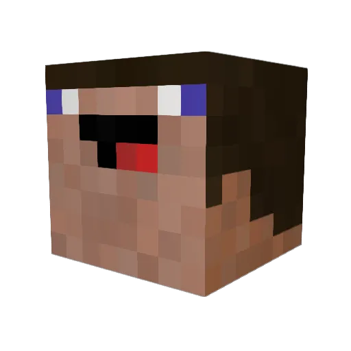 Masternoob402 Minecraft avatar head, 3D render