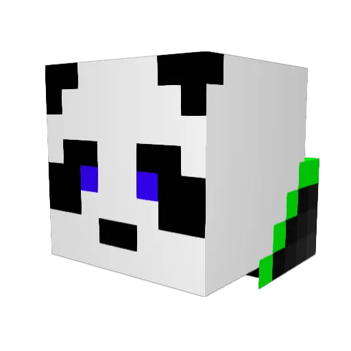 Masterofpiemagic Minecraft avatar head, 3D render