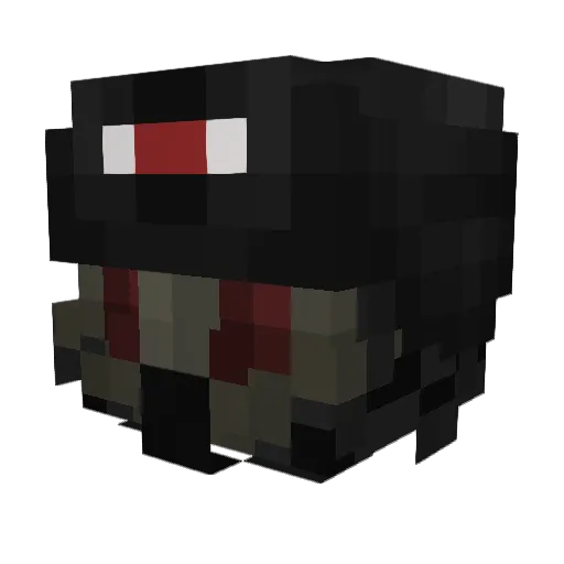 Masterparsa Minecraft avatar head, 3D render