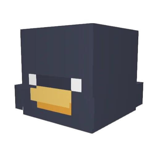Masterquack23 Minecraft avatar head, 3D render