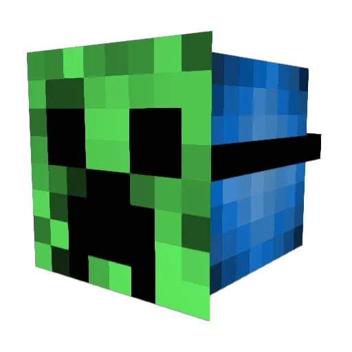 MastersByIggy Minecraft avatar head, 3D render