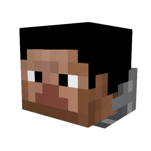 Masterskull2 Minecraft avatar head, 3D render