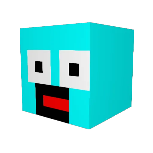Mastertofu1 Minecraft avatar head, 3D render