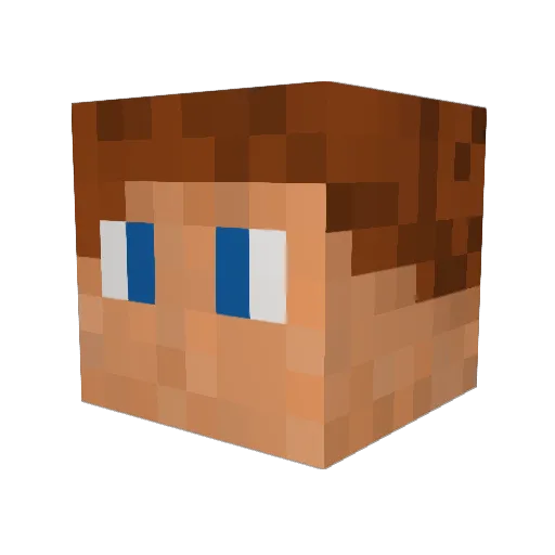 Mastertryeffect Minecraft avatar head, 3D render