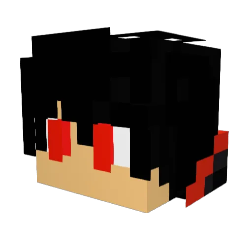 Masterunit Minecraft avatar head, 3D render