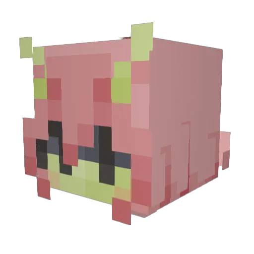 Masthif Minecraft avatar head, 3D render