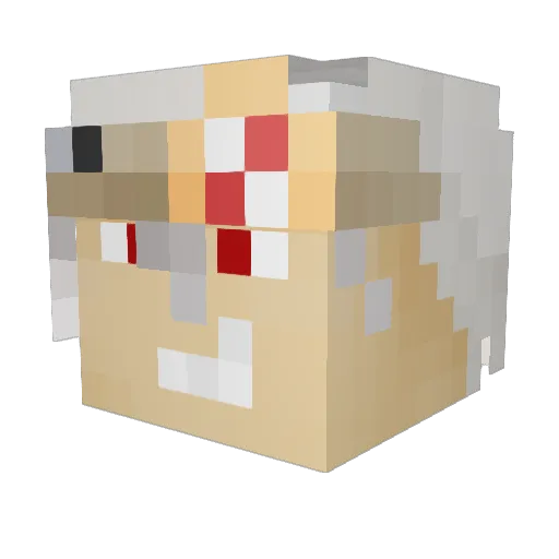 Mastic88 Minecraft avatar head, 3D render