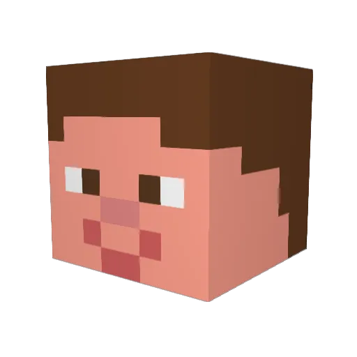 Mastini18 Minecraft avatar head, 3D render