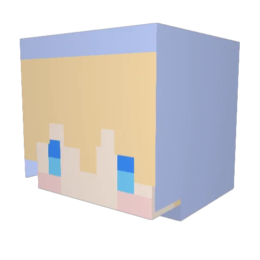 MastirBQ Minecraft avatar head, 3D render