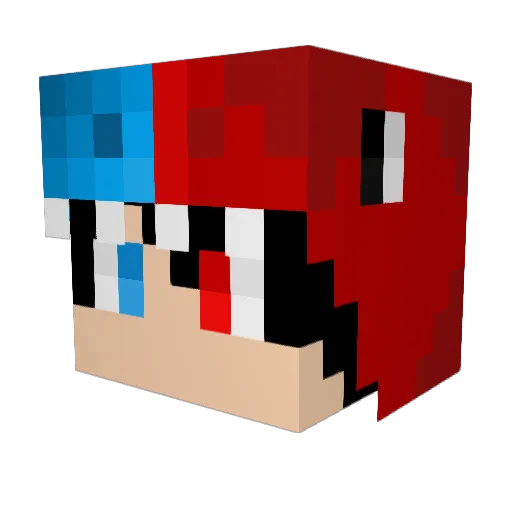 Mastr_Rogue Minecraft avatar head, 3D render