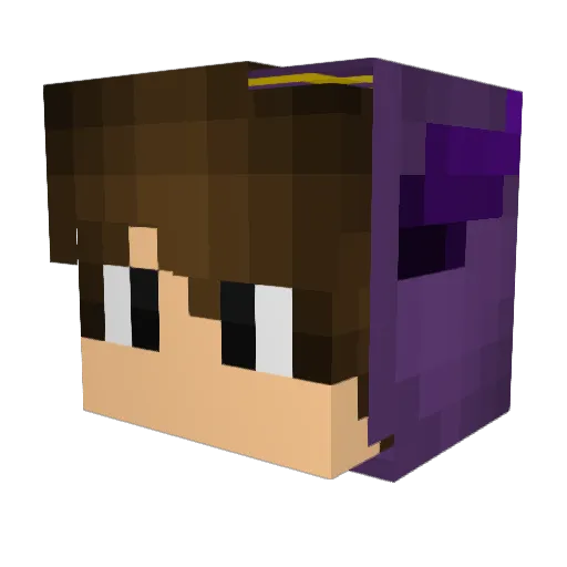 MastroLuca Minecraft avatar head, 3D render