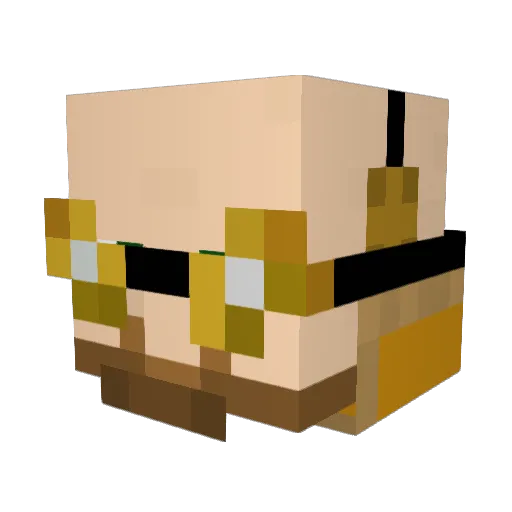 MastroPobbs Minecraft avatar head, 3D render