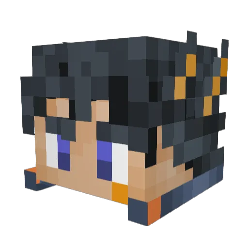 MasturB0y Minecraft avatar head, 3D render