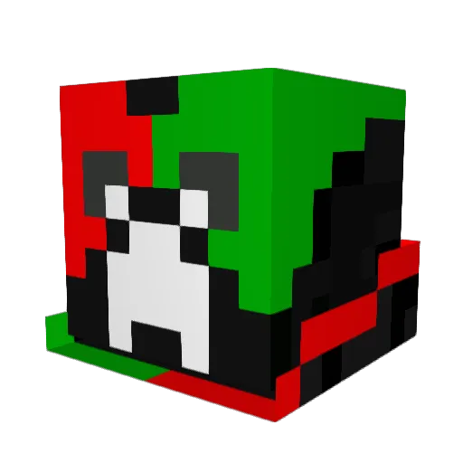 Masturz Minecraft avatar head, 3D render