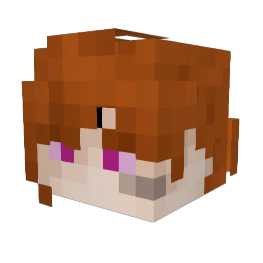 Masu_k0 Minecraft avatar head, 3D render