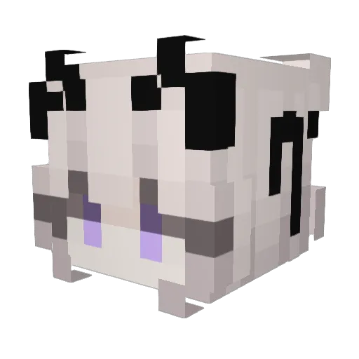 Masukumeron_52Hz Minecraft avatar head, 3D render