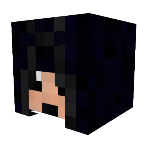 Masulor Minecraft avatar head, 3D render
