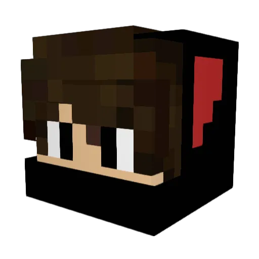 Maswham Minecraft avatar head, 3D render