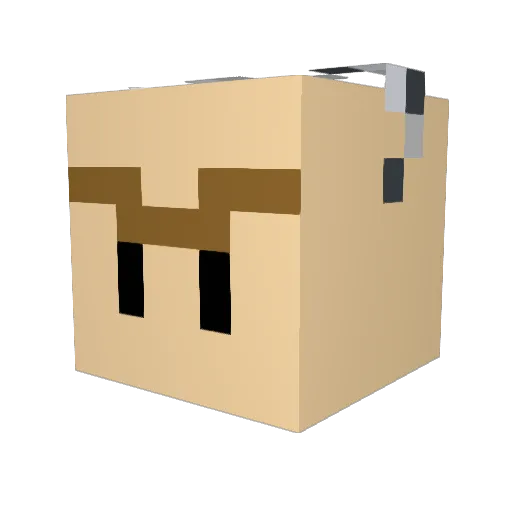MaszT0 Minecraft avatar head, 3D render
