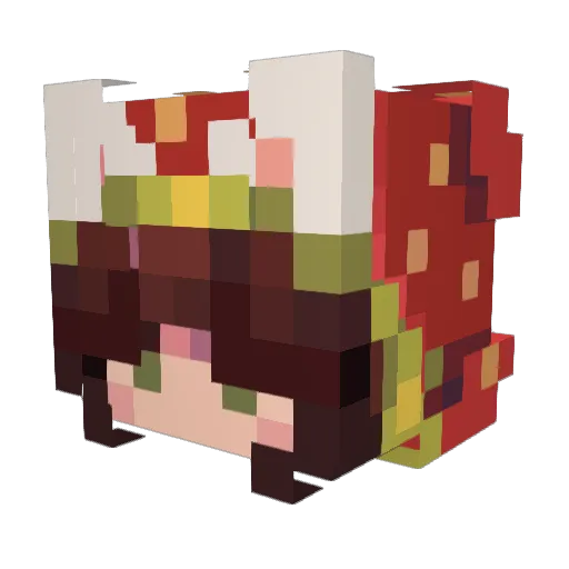 Masz_Problem Minecraft avatar head, 3D render