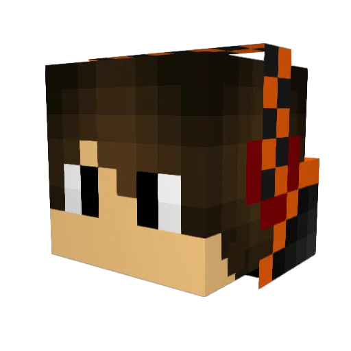 Mat01 Minecraft avatar head, 3D render