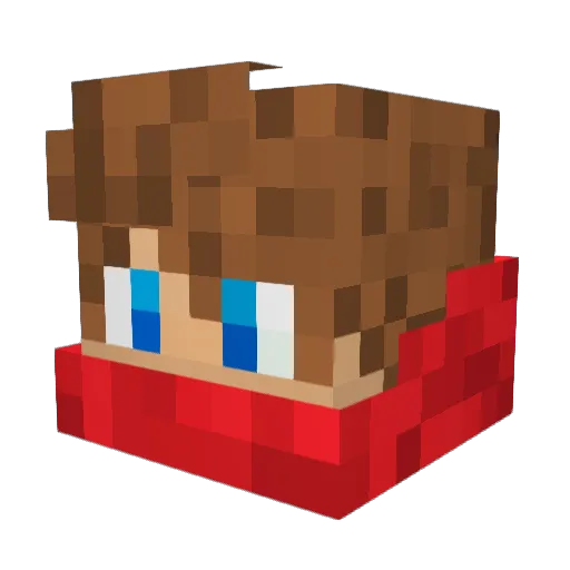 Mat11_SK Minecraft avatar head, 3D render