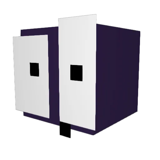 Mat1s Minecraft avatar head, 3D render