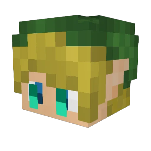 Mat3os Minecraft avatar head, 3D render