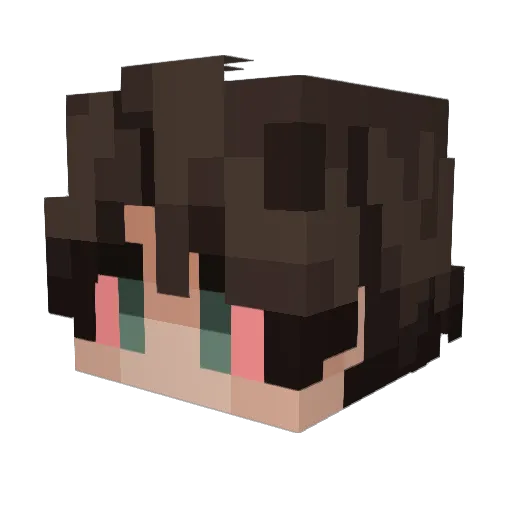 Mat4x Minecraft avatar head, 3D render