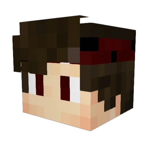 MatAlt22 Minecraft avatar head, 3D render