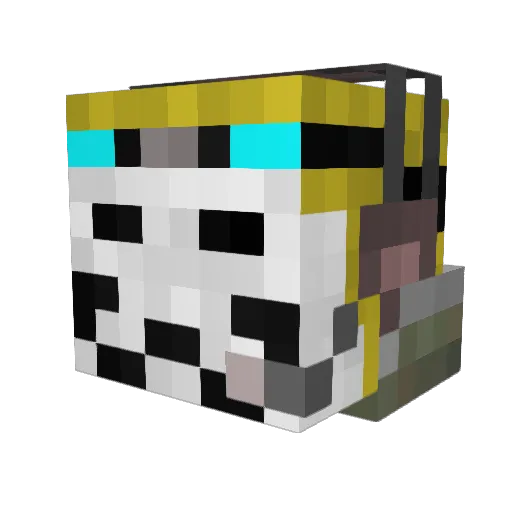 MatCody Minecraft avatar head, 3D render