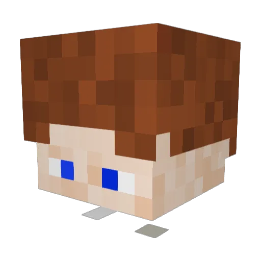 MatDas123 Minecraft avatar head, 3D render