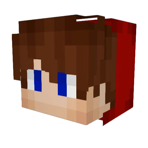 MatDents3 Minecraft avatar head, 3D render