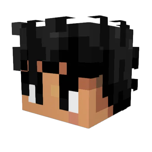 MatGi Minecraft avatar head, 3D render